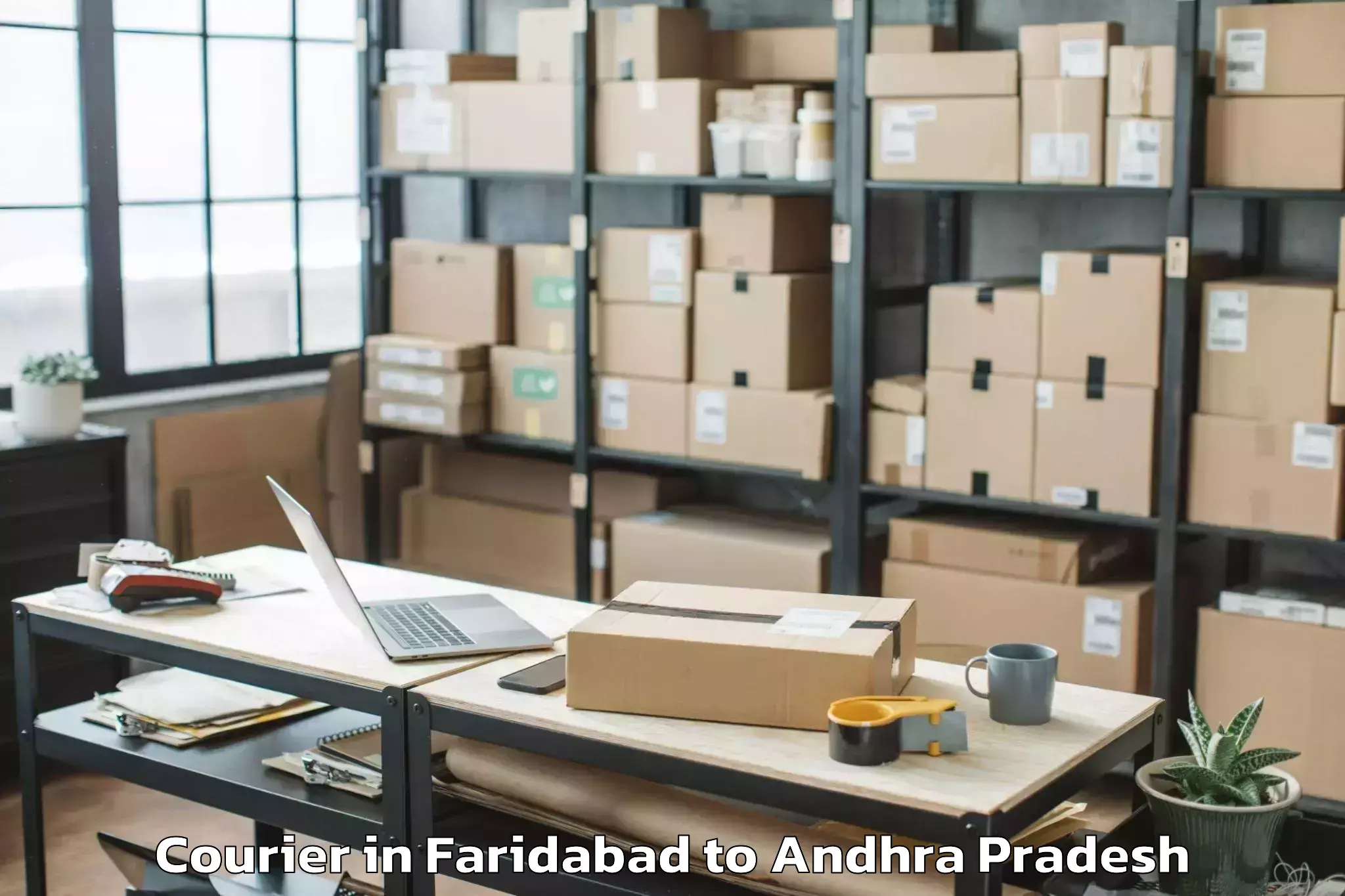 Top Faridabad to Vuyyuru Courier Available